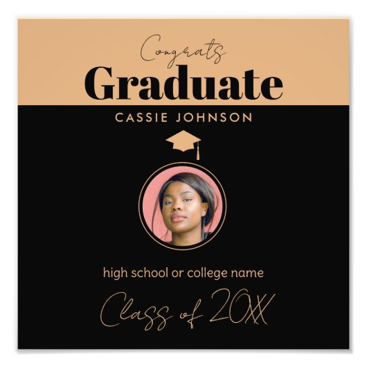 おめでとう2023年卒業 フォトプリント            (正面)