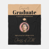 おめでとう2023年卒業 フリースブランケット (正面)