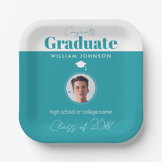 おめでとう2023年卒業 ペーパープレート (正面)