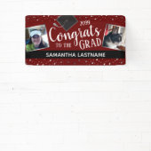 おめでとう2024年の卒業写真クラス2つ 横断幕 (インサイチュ)