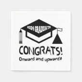 おめでとう2024年卒業！ スタンダードカクテルナプキン (正面)