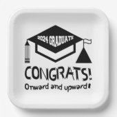 おめでとう2024年卒業！ ペーパープレート (正面)