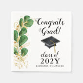 おめでとう2025年卒業エレガント科 スタンダードカクテルナプキン (正面)