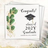 おめでとう2025年卒業フローラ卒業 スタンダードカクテルナプキン