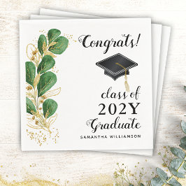 おめでとう2025年卒業フローラ卒業 スタンダードカクテルナプキン