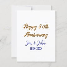 おめでとう30周年 ロイヤルブルー ゴールド