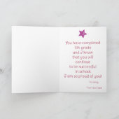 おめでとう5年生紫色・金ゴールドテーマ カード (内部)