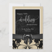 おめでとう50周年結婚記念日 招待状 (正面)