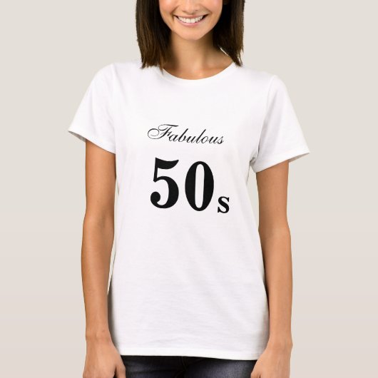 おめでとう50歳の誕生日 Tシャツ (正面)