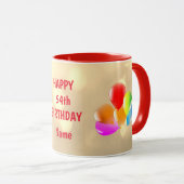 おめでとう54歳の誕生日お祝いギフト 名前入り マグカップ (正面右)