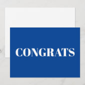 おめでとう、おめでとうございます、青い白いカーモダンド (正面/裏面)