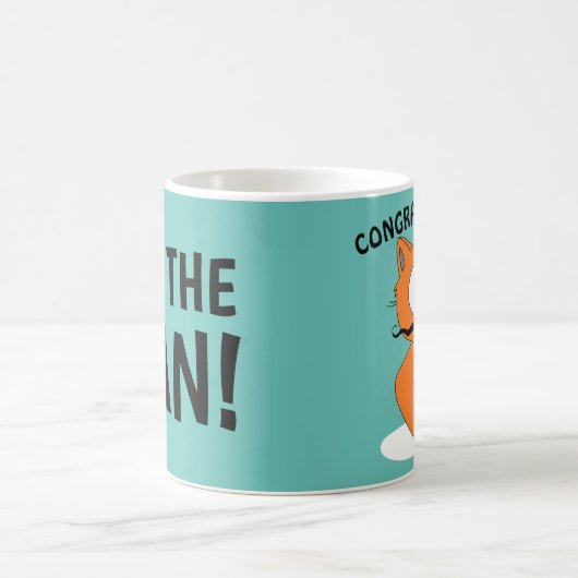 おめでとう！お前が男だ！漫画の猫 コーヒーマグカップ (中央)