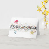 **おめでとう**お前は当然最高のだ カード (黄色い花)