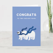 おめでとう かっこいい北極クマカード カード (正面)