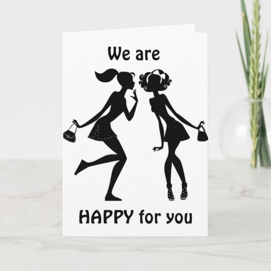 おめでとう、そしてあなたのことを思い出して寂しくなるよ！ カード (正面)