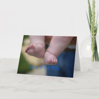 おめでとう、それは男の子です カード