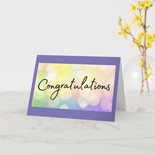 「おめでとう」という言い方の多く カード (黄色い花)