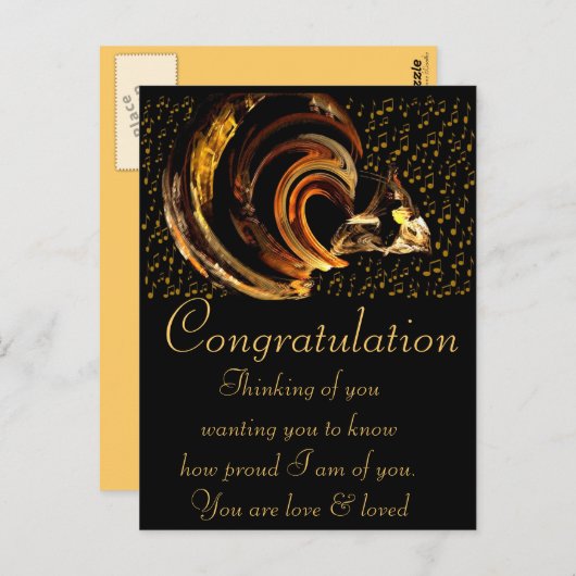 おめでとう_はがき ポストカード (正面/裏面)