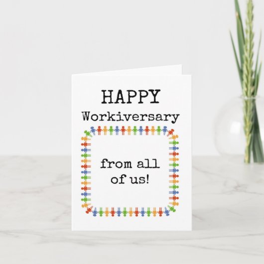 おめでとう！みんなから贈る周年記念カード カード (正面)