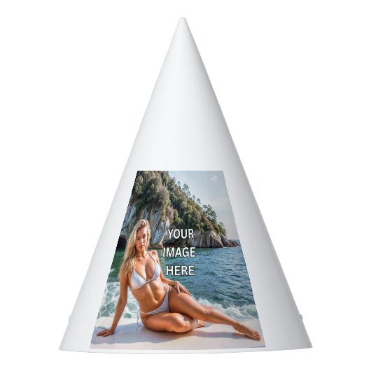 おめでとう！ 🎉 オーダーメイドパーティーハット - あなただけのデザイン パーティーハット (正面)