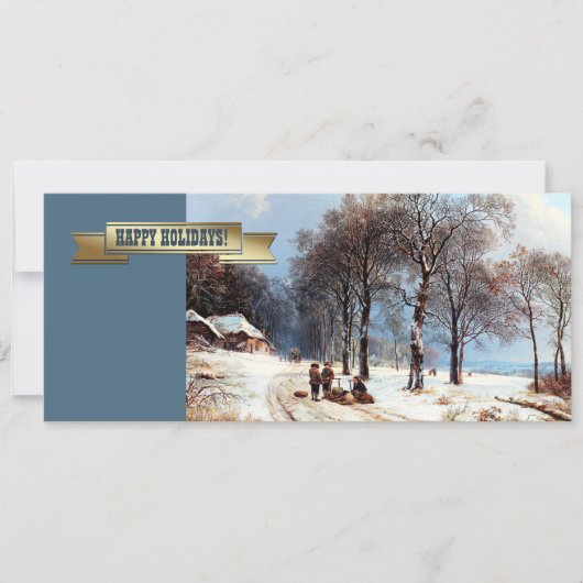 おめでとう。カスタマイズ可能なクリスマスカード シーズンカード (正面)