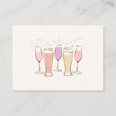 おめでとう カップル 合同 ウェディング シャワーの 封筒 カード (裏面)