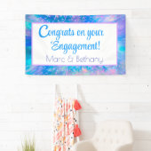 おめでとう!!カラフル、カスタム婚約バナー 横断幕 (インサイチュ)