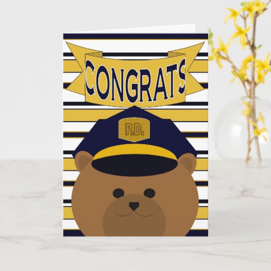 おめでとう カード (黄色い花)