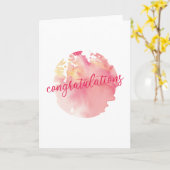 おめでとう カード (黄色い花)