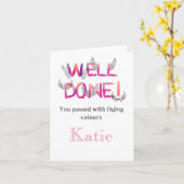 おめでとう カード (黄色い花)