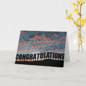 おめでとう カード (黄色い花)