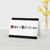 おめでとう カード (黄色い花)