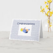 おめでとう カード (黄色い花)