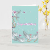 おめでとう カード (黄色い花)