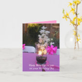 おめでとう カード (黄色い花)