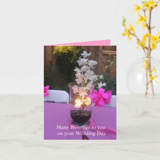 おめでとう カード (黄色い花)