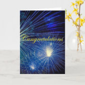 おめでとう カード (黄色い花)