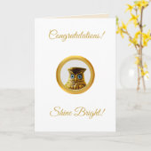 おめでとう カード (黄色い花)