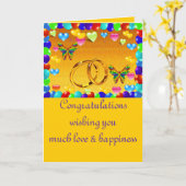 おめでとう_ カード (黄色い花)