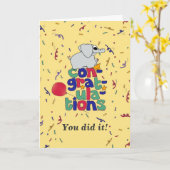 おめでとう カード (黄色い花)