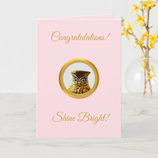 おめでとう カード (黄色い花)