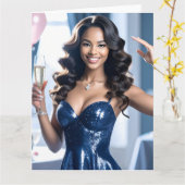 おめでとう カード (黄色い花)