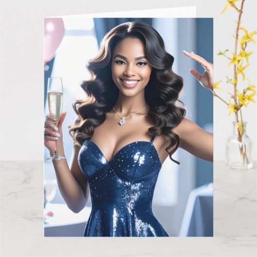 おめでとう カード (黄色い花)