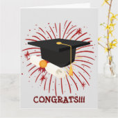 おめでとう!!! カード (黄色い花)