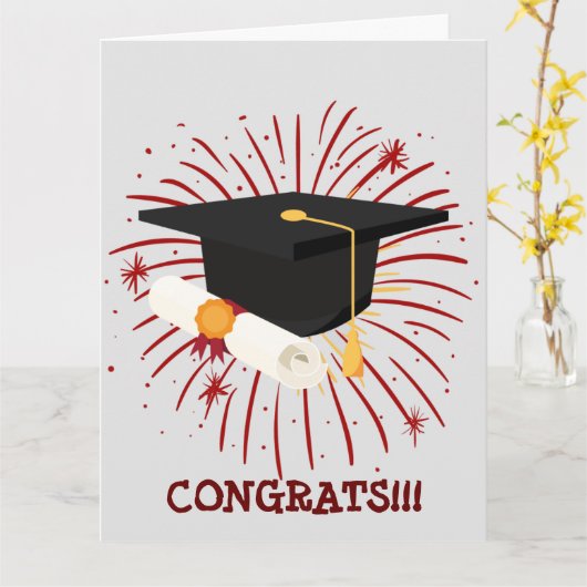 おめでとう!!! カード (黄色い花)