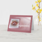 おめでとう カード (黄色い花)