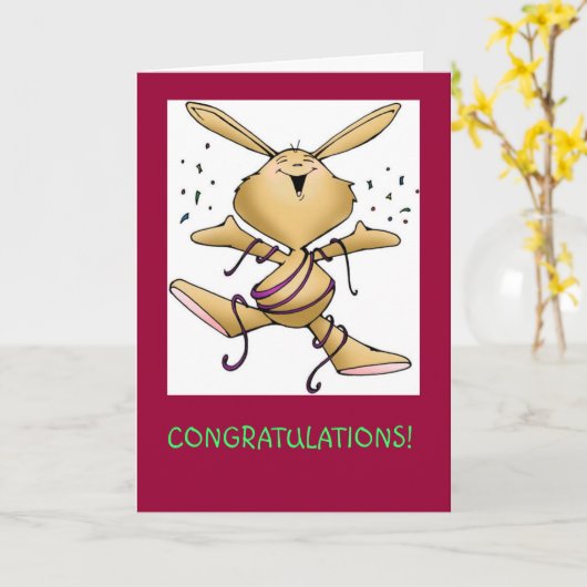 おめでとう カード (黄色い花)