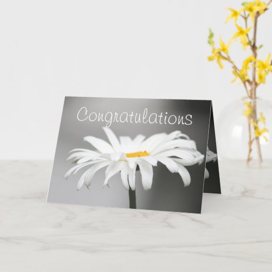 おめでとう カード (黄色い花)