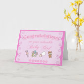 おめでとう カード (黄色い花)