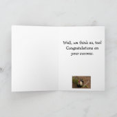 おめでとう。カード・オンドリ・カラスの音 カード (内部)